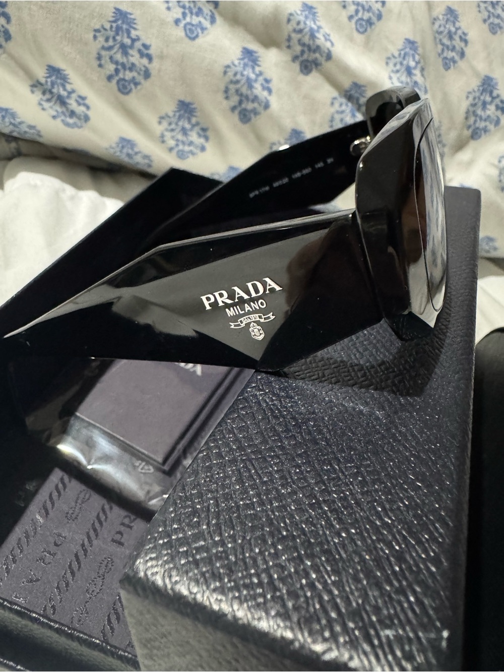 Prada Milano Glossy Black Men’s Sunglasses